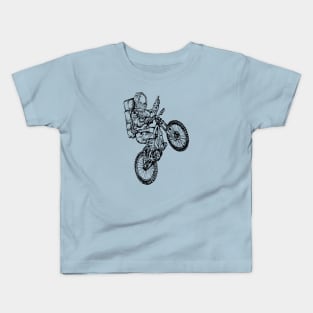 SEEMBO Spaceman Cycling Bicycle Bicycling Biking Riding Bike Kids T-Shirt